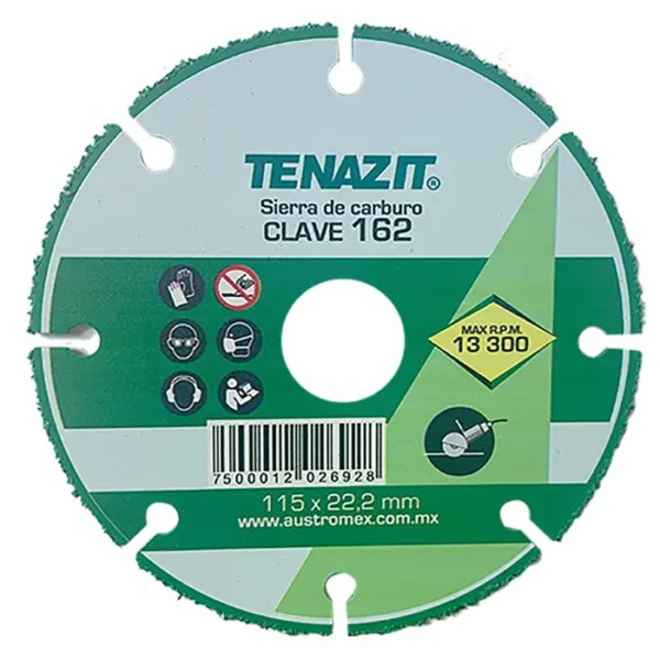 Disco sierra circular corte 115 x 22.2 mm 162 Tenazit