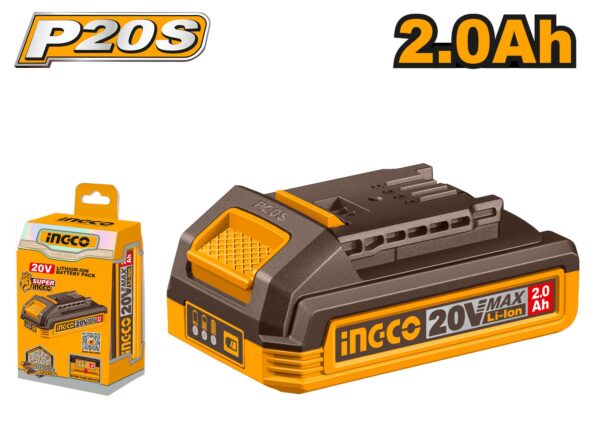Batería Litio 2.0 Ah 20 V FBLI20011 INGCO