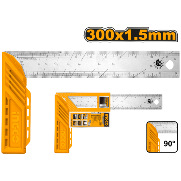 Escuadra Angulo Recto 12" HAS123002 INGCO